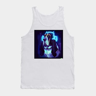 Cyber Punk Basset Tank Top